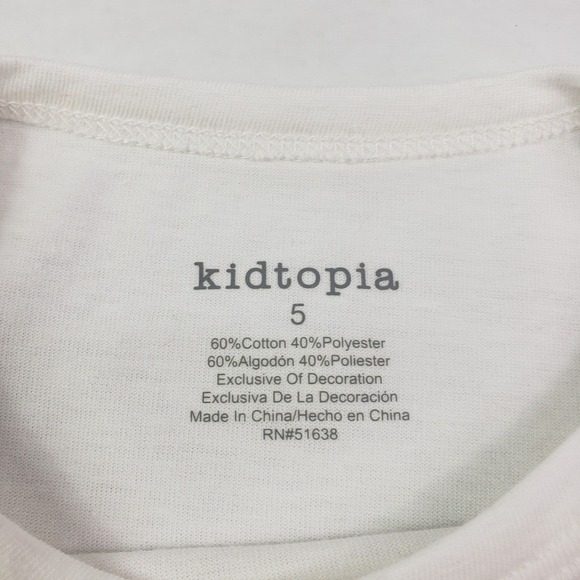 Girl's Sequin Graphic T-Shirt‎ & legging Two Piece Set Size 5  Red white New - Picture 6 of 16